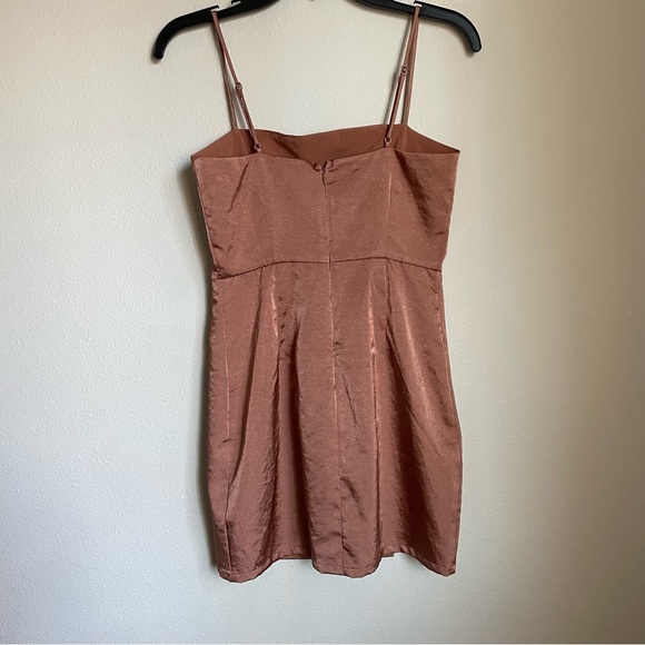 Superdown Gianna Slit Mini Dress In Nude Revolve Size XS - Picture 7 of 8